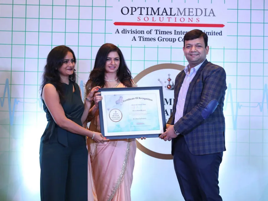 Stavya Dental team at the Times of India award ceremony 2021