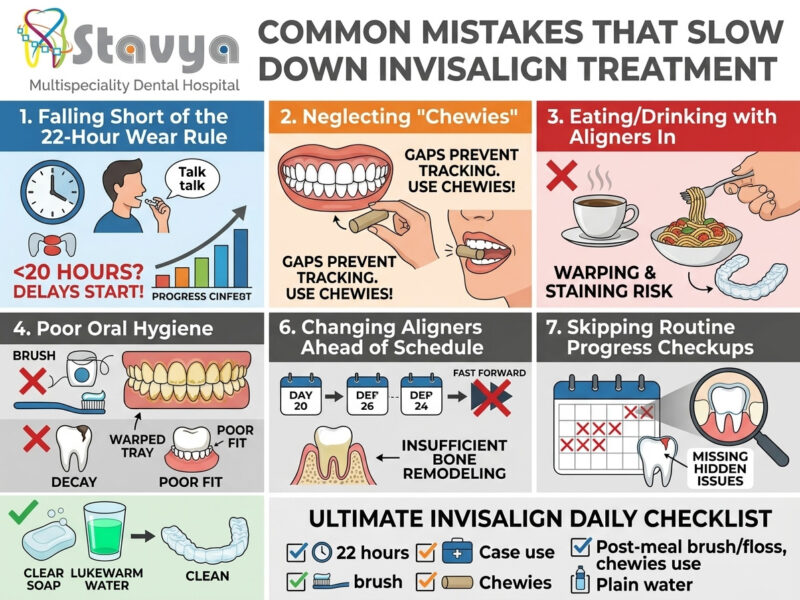 Common Mistakes That Slow Down Invisalign Treatment