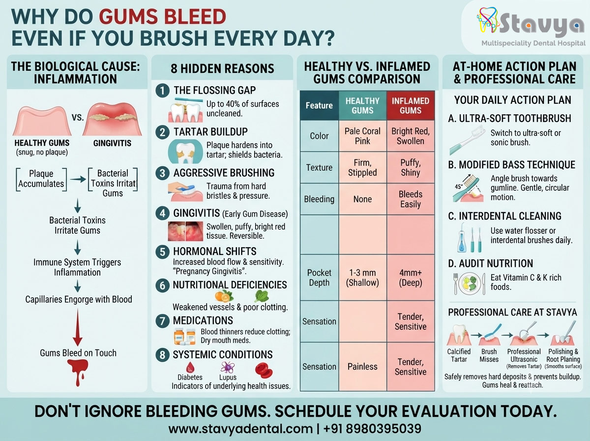 Why Do Gums Bleed Even If You Brush Every Day?
