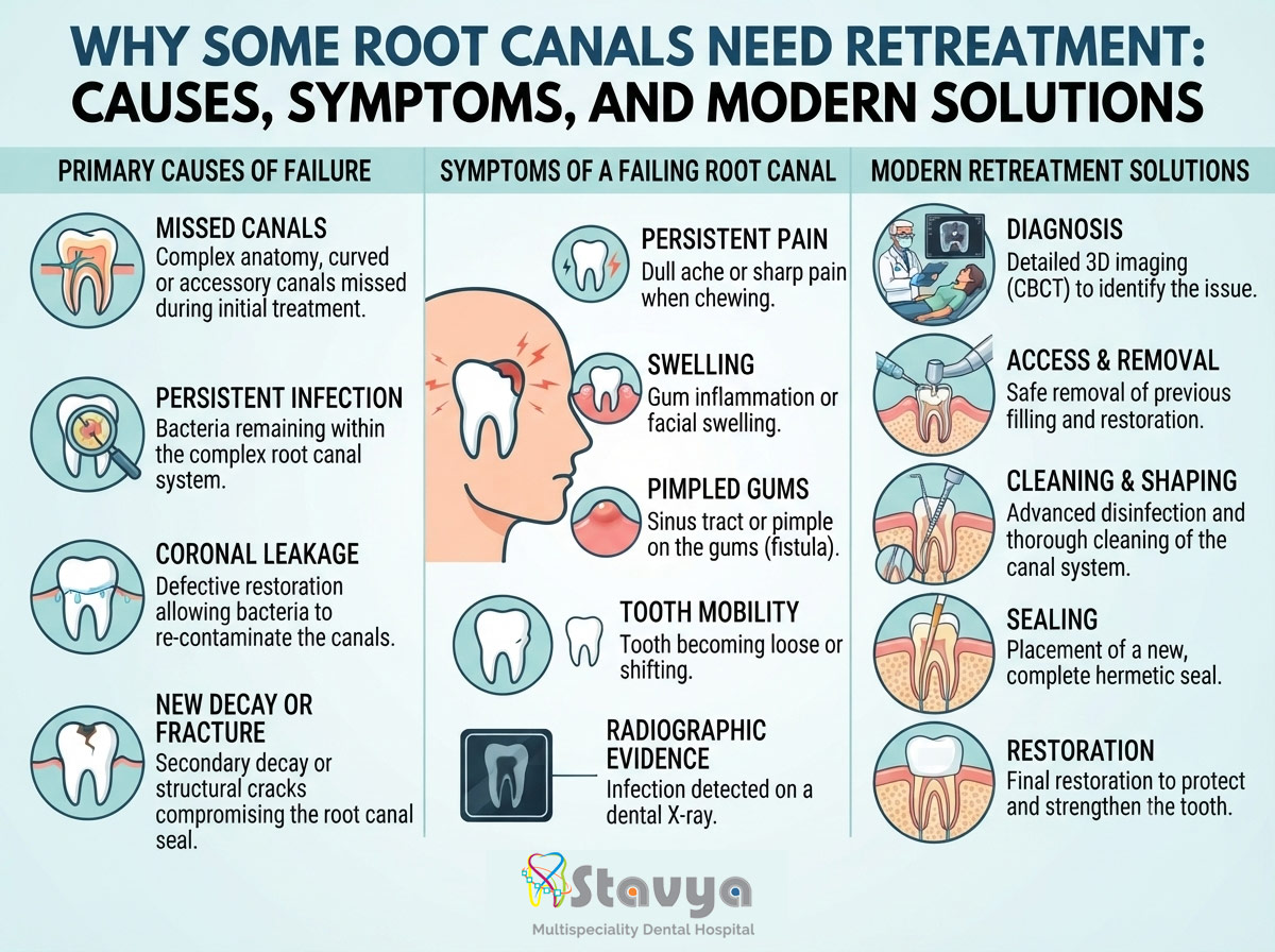 Why Some Root Canals Need Retreatment