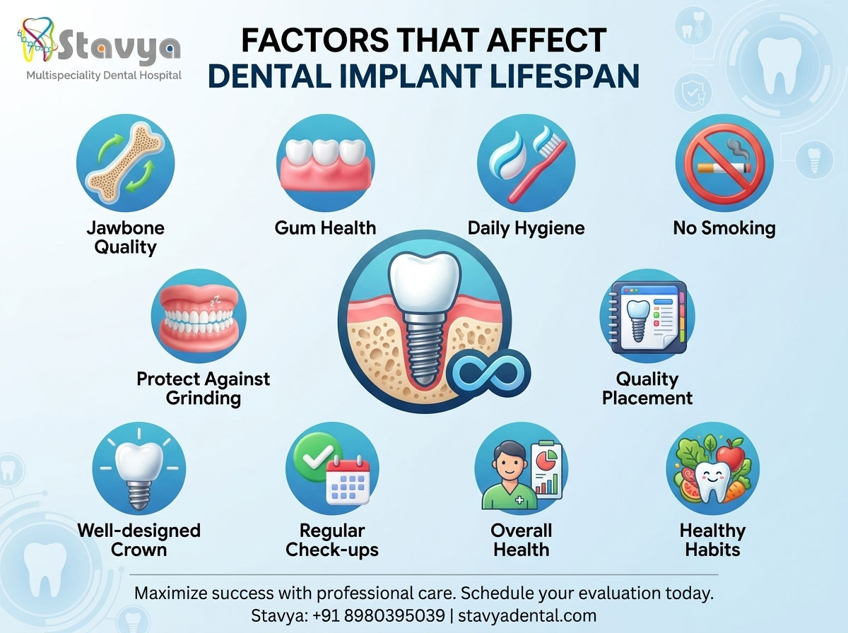 How Long Do Dental Implants Last? 10 Factors That Affect Their Lifespan
