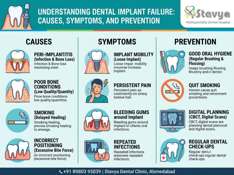 Why Do Dental Implants Fail? Causes, Symptoms and Prevention