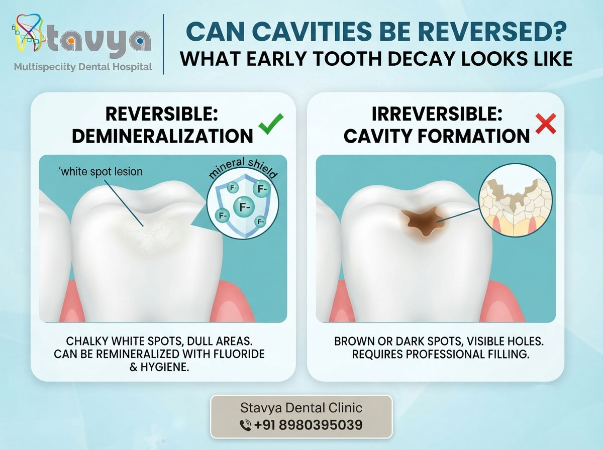 Can Cavities Be Reversed? What Early Tooth Decay Looks Like