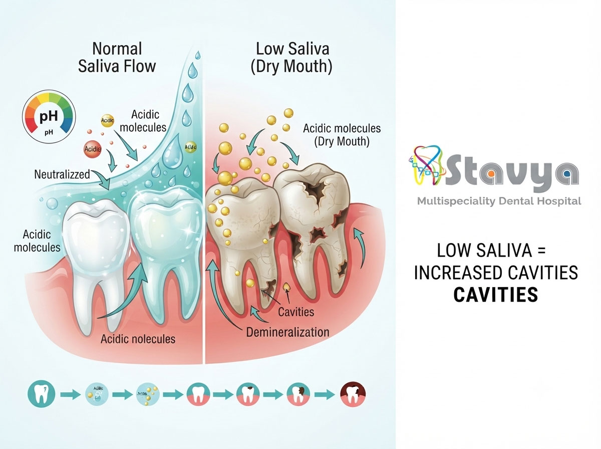 Dry Mouth and Tooth Decay: Why Low Saliva Can Damage Your Teeth