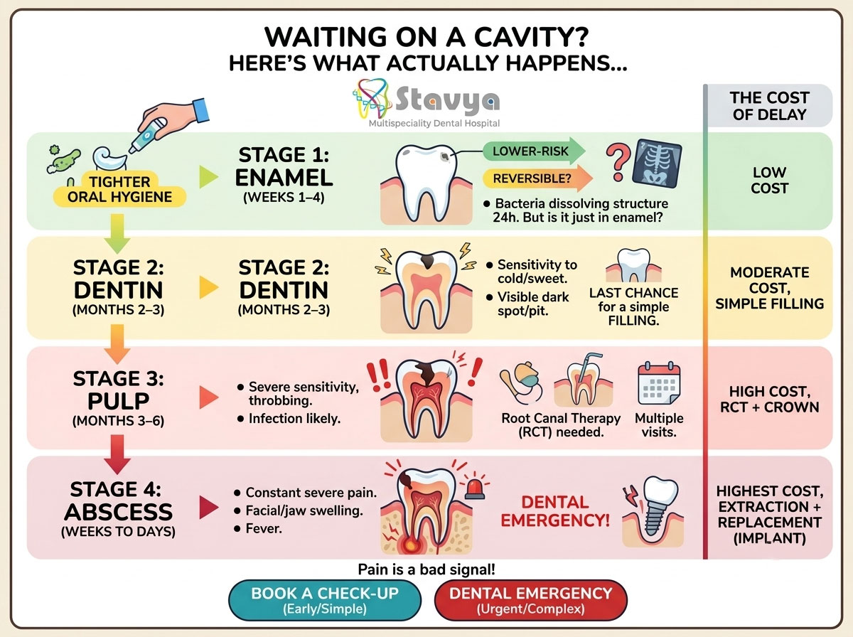 How Long Can a Cavity Actually Wait Before It Becomes a Bigger Problem?