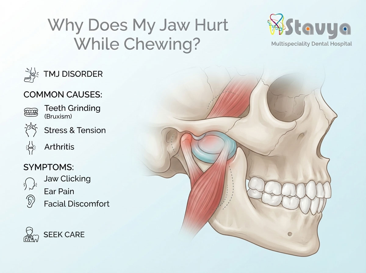 Why Does My Jaw Hurt While Chewing? Common Dental Causes